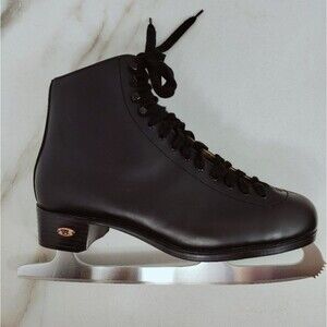 EUC Riedell Men's 112B Senior Figure Skates w Custom Blades Made in Canada, 11